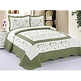 Amazon.com: 3pc Beige / Burgundy High Quality Fully