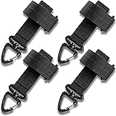 Tactical Gloves Holder | Full Hook and Loop System, Metal Tongue Buckle, Rigid Snap Clip, Multi-Purpose Gear Storage, Range, 