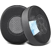 SOULWIT Cooling Gel Earpads Replacement for Jabra Evolve2 65 (Evolve 2 65MS 65UC MS UC)/Evolve2 40 (40UC 40MS USB)/Elite 45h On-Ear Wireless Headset, Ear Pads Cushions with Ice Silk Fabric - Black