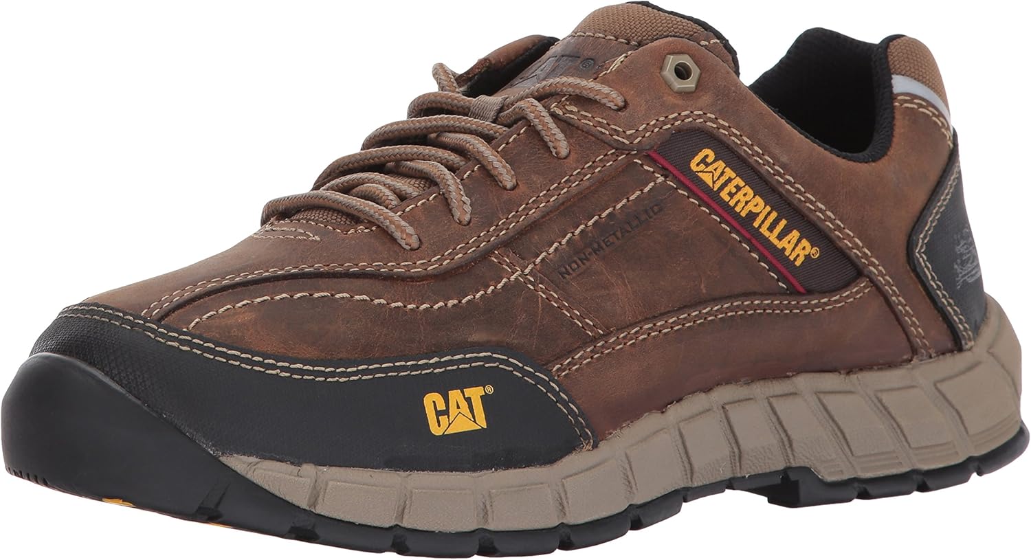 Caterpillar Men's Streamline Leather / Dark Beige Work Shoe