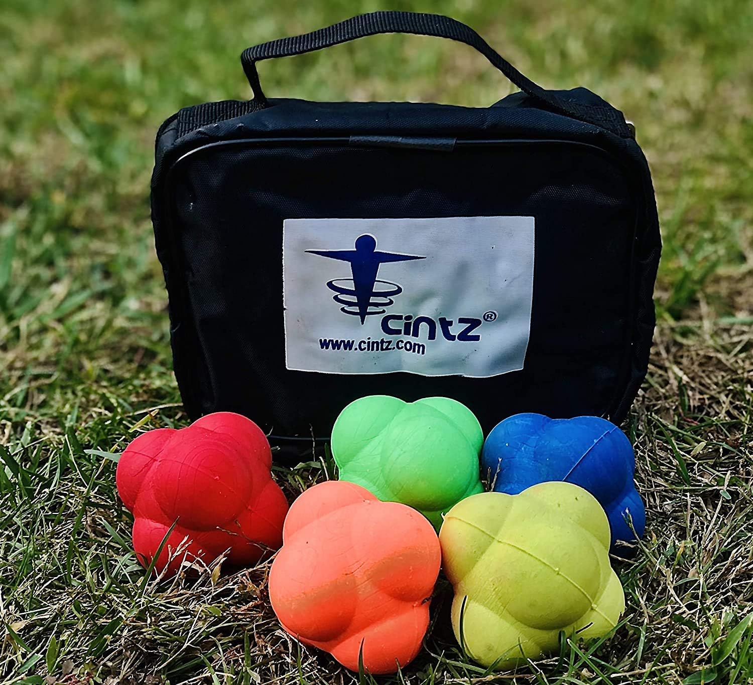 Cintz 3" Reflex Reaction Balls, Speed Agility Training - Set of 5 in a Bag : Reaction Training Balls : Sports & Outdoors