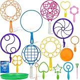 JOYIN 24Pcs Big Outdoor Bubble Wands Set 53cm Giant Bubble Makers with Tray view 3