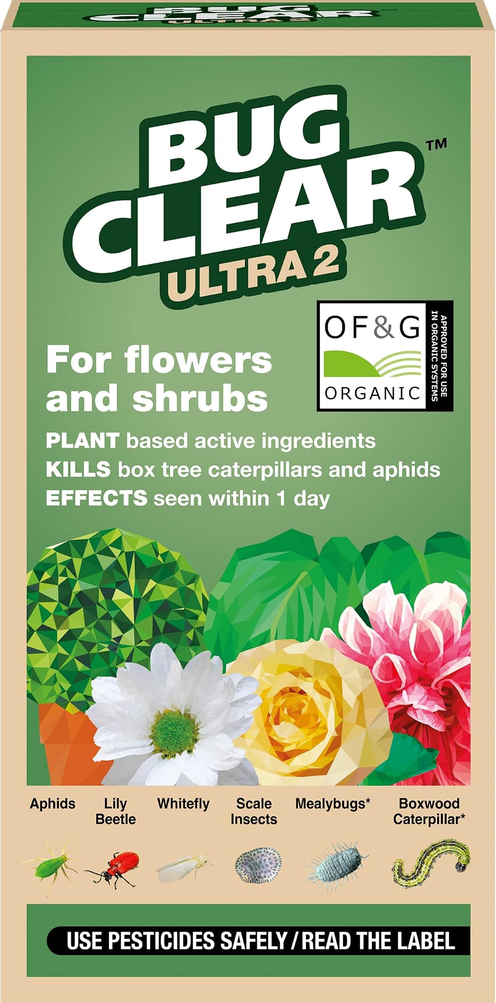 BugClear Ultra 2 Insecticide Concentrate 200 ml Red for flowers shrubs