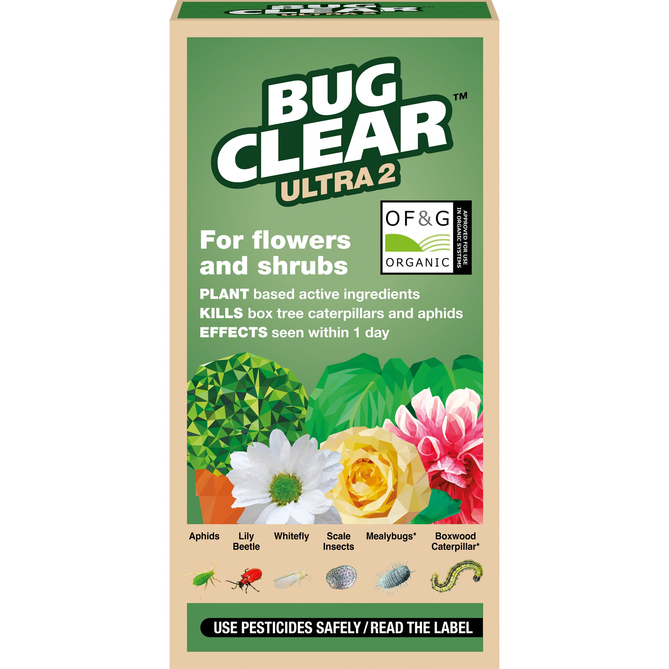 BugClear Ultra 2 Insecticide, for flowers and shrubs, Concentrate, 200 ML, Red
