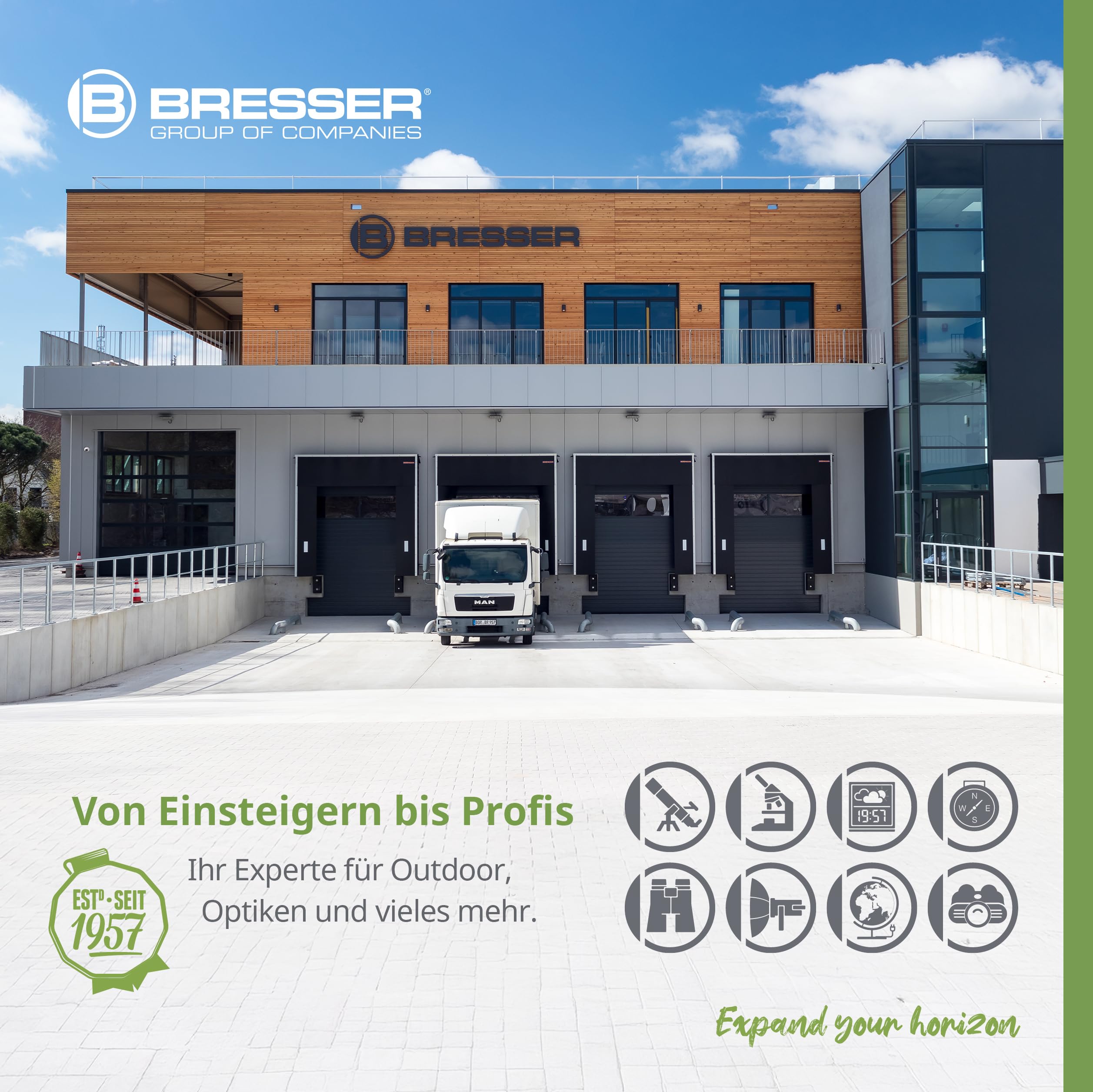 Bresser 7002525 Wetterstation Funk mit Außensensor 5-in-1 Beaufort mit großem Farbdisplay, Sensor für Temperatur, Luftfeuchtigkeit, Luftdruck, Windrichtung und Regenmesser, Schwarz, Einzigartig 9