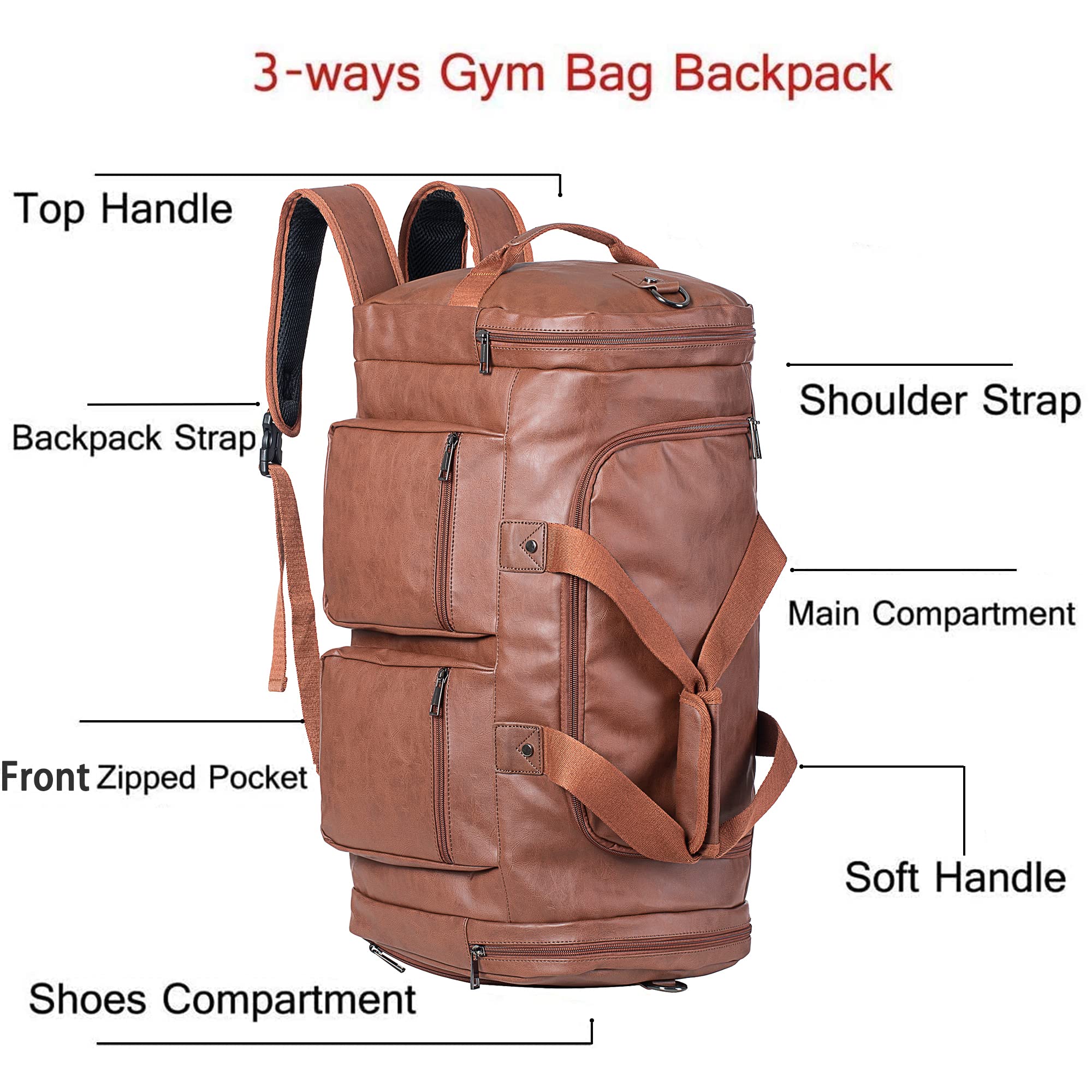 Sport Bag,Gym Bag with Shoe Pouch Travel Duffel Bag Overnight Bag Carry on Bag Weekender Bag Travel Tote Bag