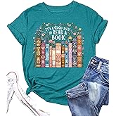 Book Shirts for Women: Book Lover Shirt Reading Bookish Tshirts Bookworm Graphic Short Sleeve Tee Tops