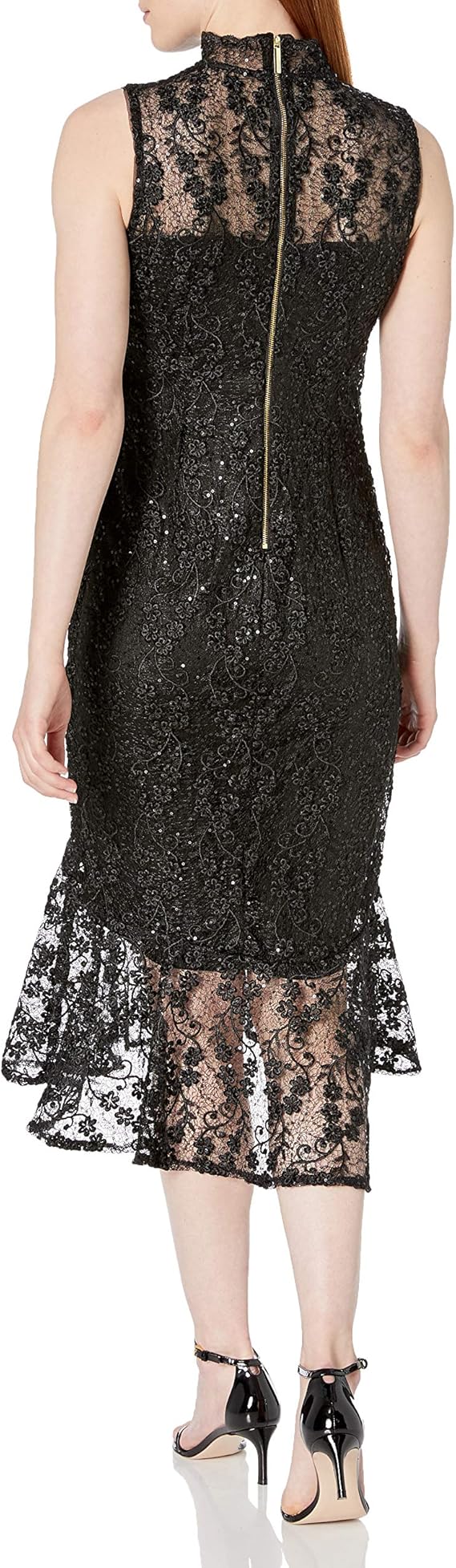 Calvin Klein 卡尔文克莱因 CK 无袖蕾丝连衣裙 6码3折.91 海淘转运到手约¥364