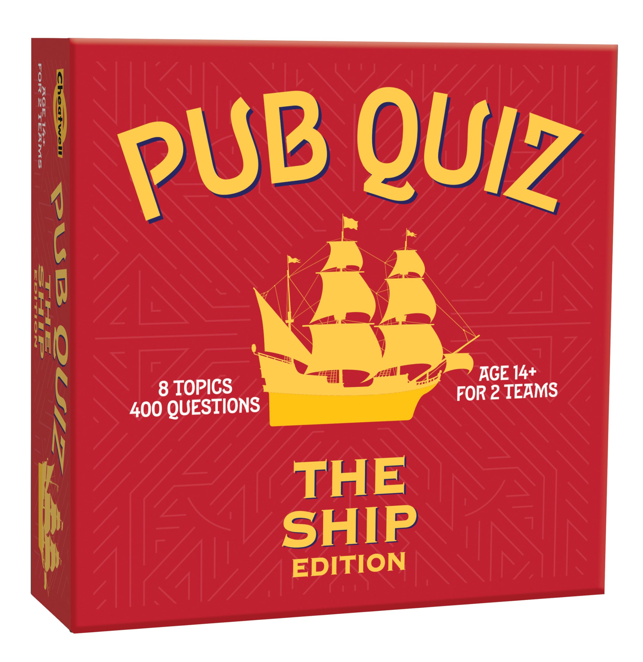 CHEATWELL GAMES The Ship Pub Quiz - 400 Questions - Comes With Answer Pad & Pencils - Ages 14+, Blue and White — image 1