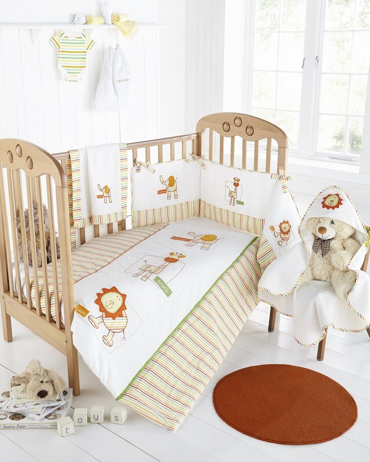 zoo cot bedding