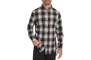 Chaps Men's Classic Fit Long Sleeve Button Down Stretch Poplin Casual Shirt