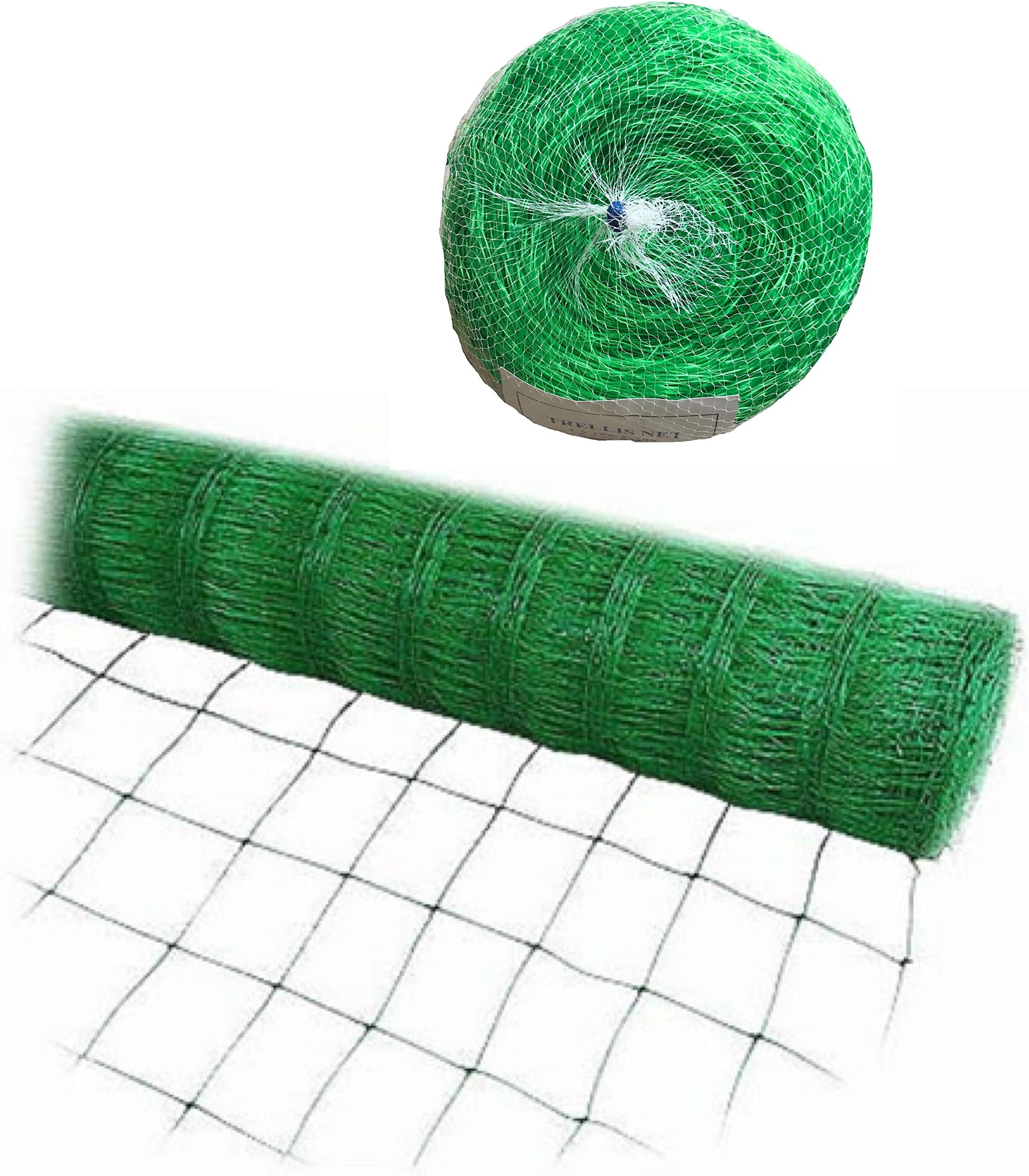 Bluefire Green Trellis Netting for Climbing Plants Commercial Grade Plastic Garden Trellis Net (6.5 ft x 328 ft)