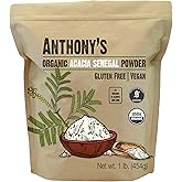 Anthony's Organic Acacia Senegal Powder, 1 lb, Batch Tested Gluten Free, Non GMO, Soluble Fiber, Prebiotic