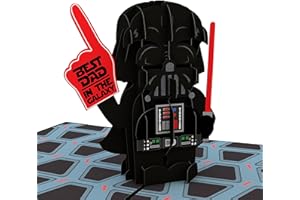Lovepop Star Wars™ Darth Vader™: Best Dad in the Galaxy Pop Up Card, 5x7-3D Father's Day Greeting Card, Celebration Cards, Pop-Up Birthday Card for Dad, Star Wars Birthday Card