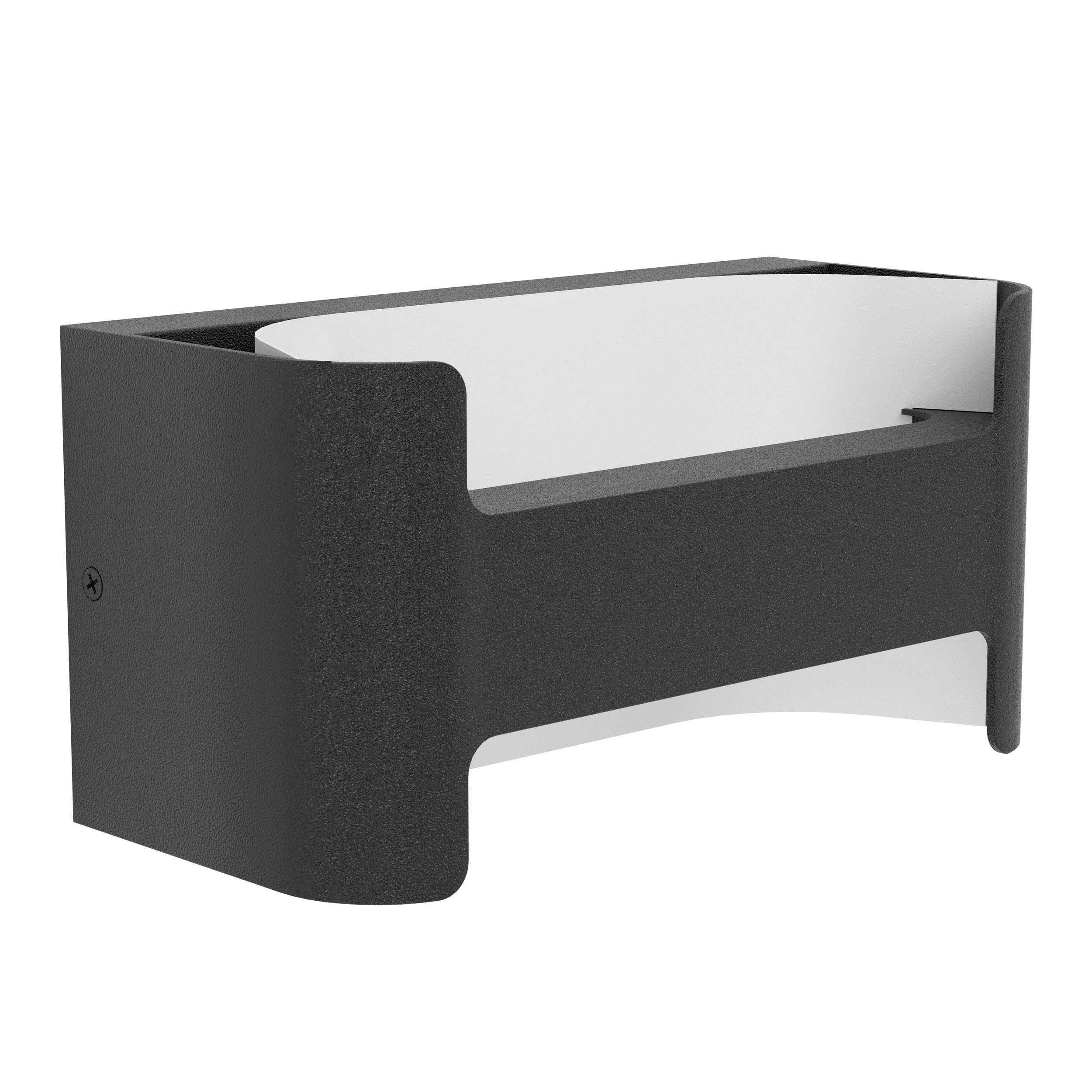 EGLO Passirano LED Outdoor Wall Light, 1-Bulb Outdoor Light, LED Wall Light Made of Cast Aluminium in Black, White and Plastic in Transparent, LED Outdoor Lamp Warm White, IP44