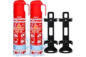 ZIQIANHARD Fire Extinguisher for Home, 2 Pack Vehicle Fire Extinguishers with Mount, Portable Fire Extinguisher Effective on A, B, C, K Fires, Water-Based Extinguisher for Car Boat House Office Kitchen Garage