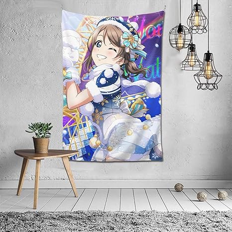 Amazon Co Jp ラブライブ サンシャイン 渡辺曜 タペストリー 壁掛け 毛布 壁飾り 多機能壁掛け 部屋飾り 寝室の装飾 遮光 目隠し 玄関 浴室 掛け物 人気 漫画 アニメ 萌えグッズ 新居祝い 装飾品 贈り物 150x100cm ホビー