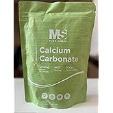 Pure Original Ingredients Calcium Carbonate (1.1lb) 500gm - Calcium Supplement, Calcium 500mg - Calcium Carbonate Food Grade,