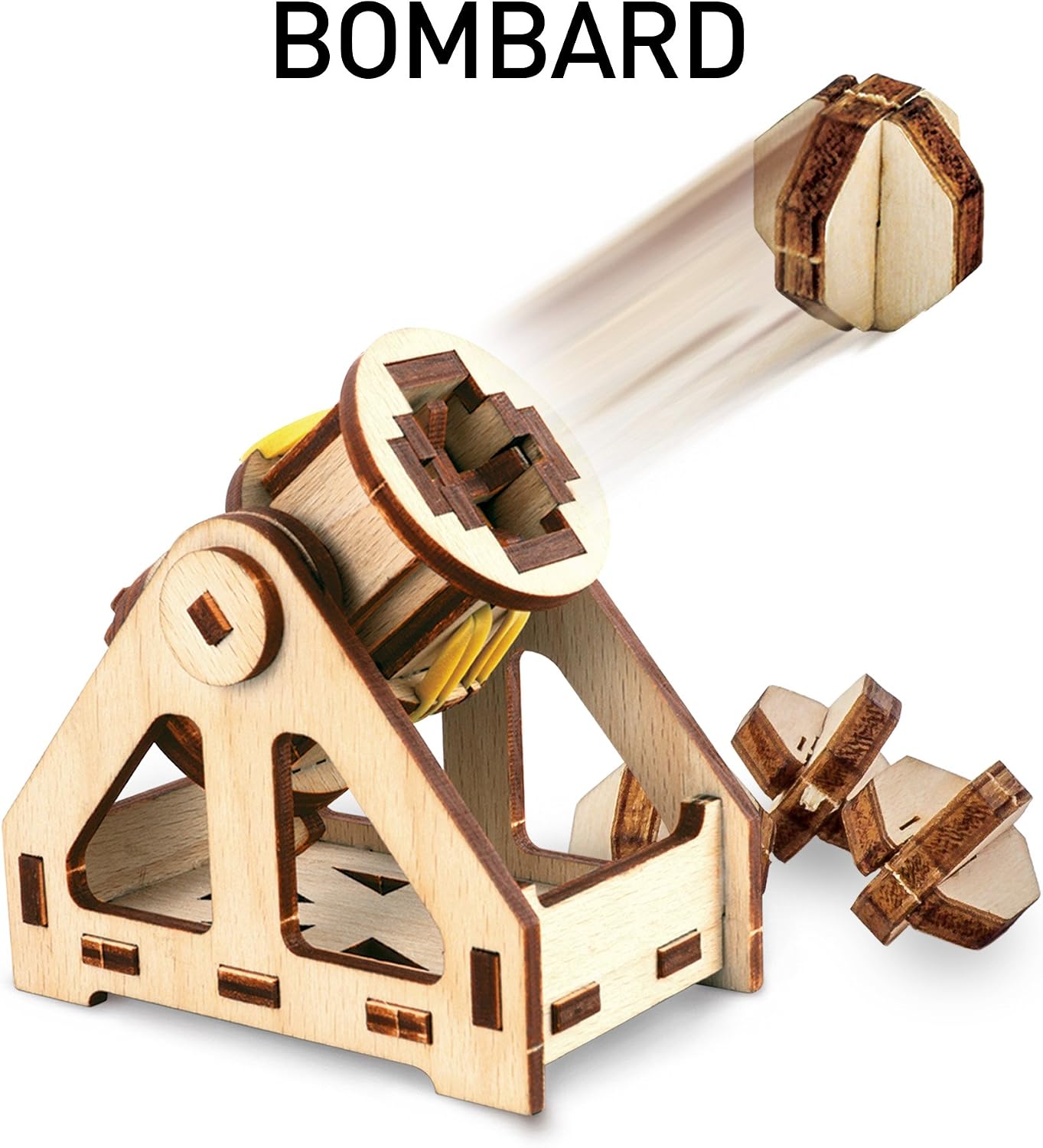 NATIONAL GEOGRAPHIC Construction Model Kit, Build Your Own Wooden Model of The Original Bombard - Image 3