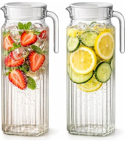 Amazon.com: Arcoroc Quadro fridge jug with lid, 1L. : Home & Kitchen