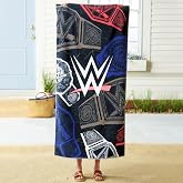 WWE Wrestling Oversized Cotton Beach Towel, 30 x 60 Inch Large Soft &amp; Absorbent Pool, Bath &amp; Beach Towel (100% Officially Licensed Product) By Franco Collectibles