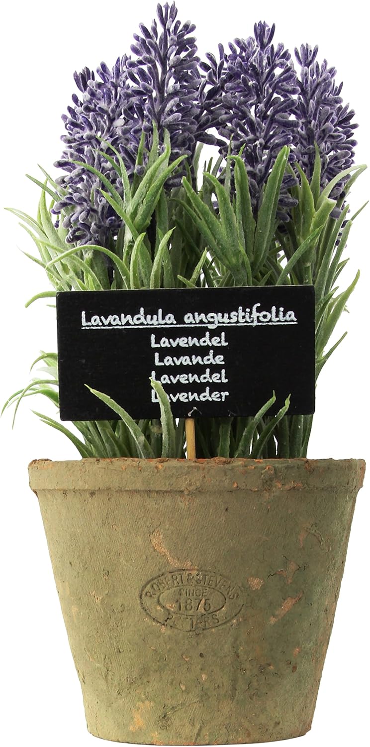 Esschert's Design AH010 Large Artificial Aged Terracotta Pot - Lavender
