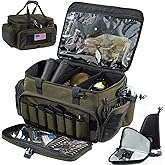 VIGEGARI Large Pistol Range Bag Shooting - Tactical Gun Range Bag Pistol Cases, Gun Bags for Handguns, Gun Bag for Men, Carrying Duffle Bag for Gun Accessories