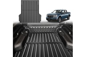 IKABEVEM Original 2022-2024 Maverick Truck Bed Mat for Ford Maverick XL XLT Lariat and Maverick Hybrid - All Weather Bed Liner Trunk Cargo Liner - Cargo Mat Custom Fit Ford Maverick SuperCrew 2022 2023 2024