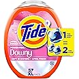 Tide Power PODs + Downy Laundry Detergent Pods, 57 Count, Soft Boosters + April Fresh