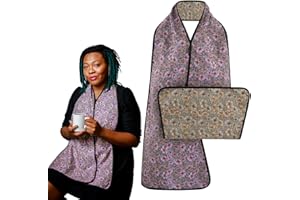 DESIGNED TO DINE Reversible Adult Bib Scarf - Dignified Alternative to Adult Bibs | Washable and Reusable Clothing Protectors
