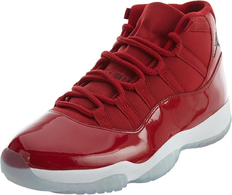 Amazon.com | Jordan Men's Air 11 Retro, GYM RED/BLACK-WHITE, 8 M US | Basketball