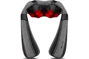 MIRAKEL Back Massager Neck Massager with Heat, Neck and Back Massager, Shiatsu Shoulder Massager Gifts for Neck, Back, Muscle Pain Relief, Presents Idea for Christmas, Fathers Day, Mothers Day