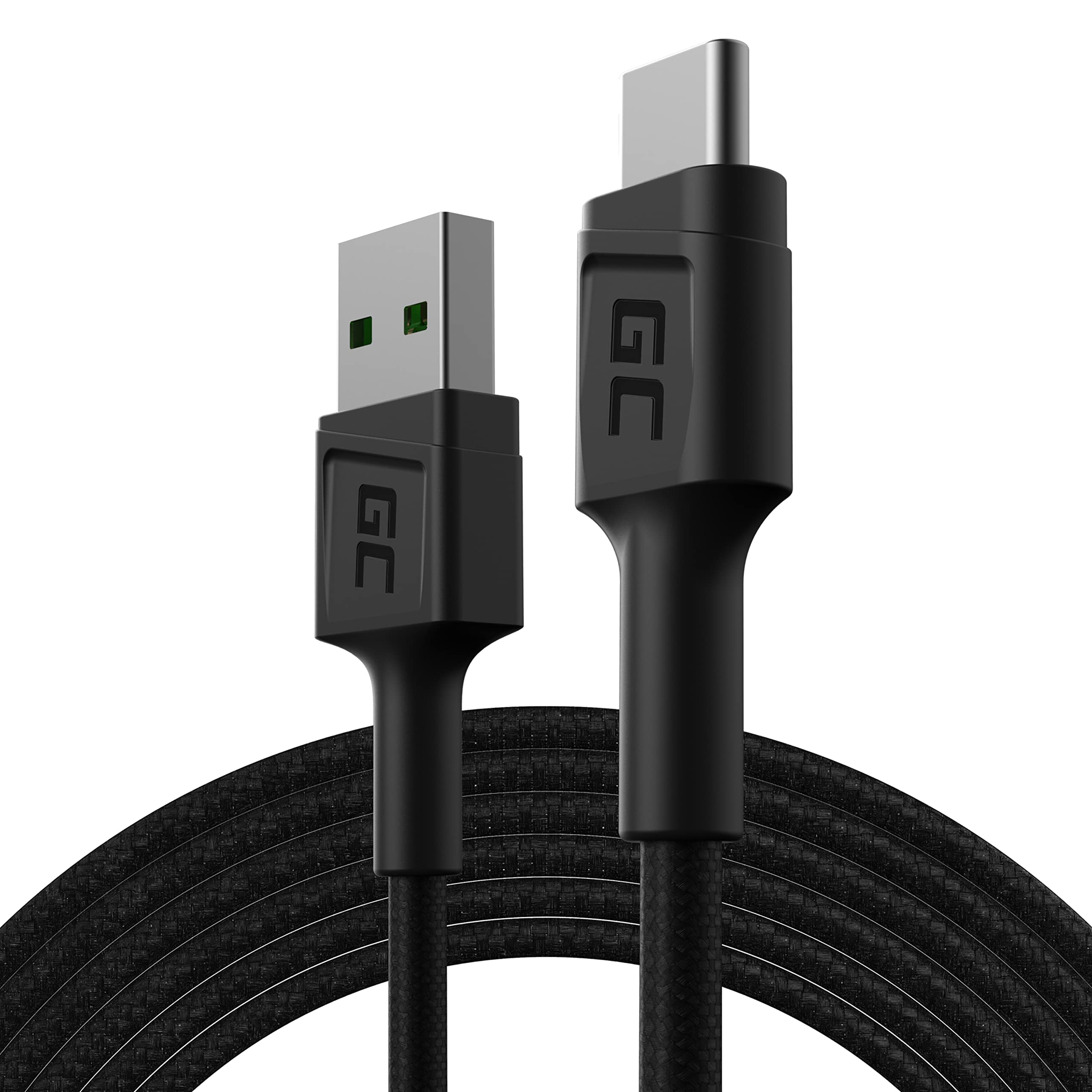 GC PowerStream 1.2 m USB C Cable Type C Nylon Charging Cable Fast Charging Cable for Samsung Galaxy S21 S20 Ultra S10 S9 S8+ | Note 20 10 9 8 | A80 A71 A70 A50 A42 A41 | Huawei Honor P40 P30 P20 P10 P9 Lite
