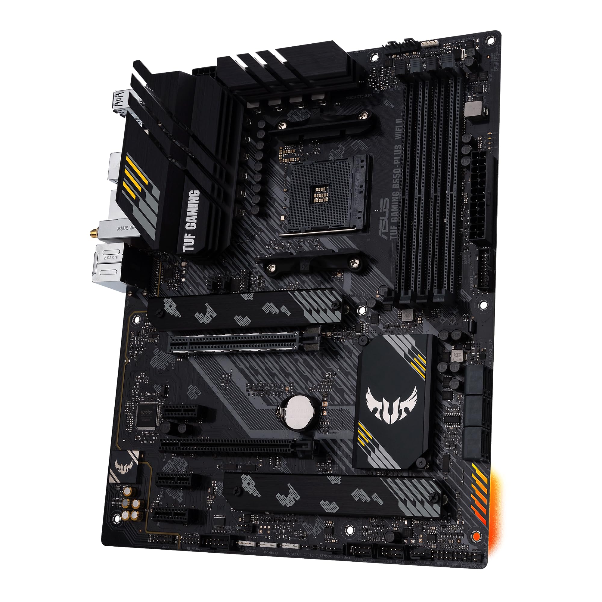 ASUS TUF Gaming B550-PLUS WiFi II Mainboard Sockel Ryzen AM4 (AMD B550, ATX, PCIe 4.0, DUal M.2, WiFi6, SATA 6Gbit/s, Thunderbolt 3 Header, Aura Sync) 4