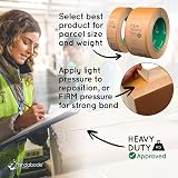 Pandabode Paper Packing Tape 24mm x 50m Recyclable Brown Kraft view 6