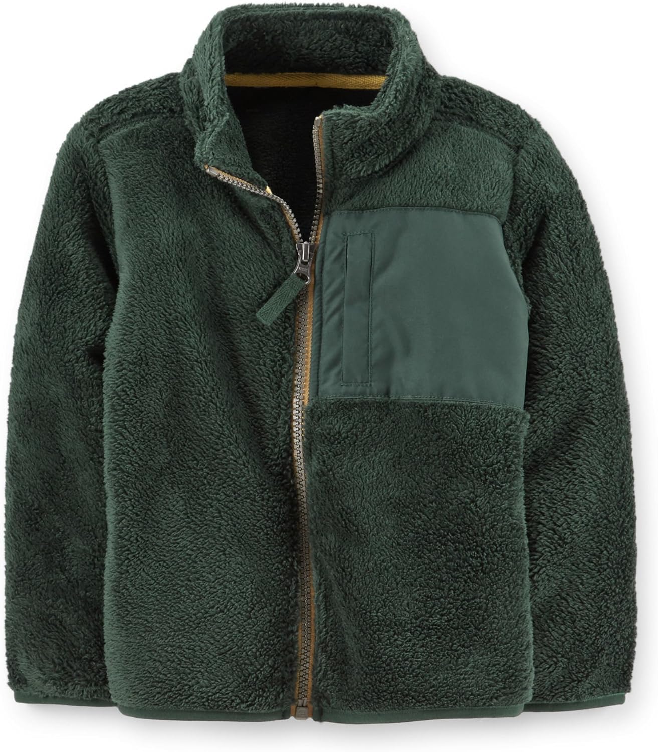 Carter's Little Boys' Sherpa Fuzzy Jacket (5 Youth, Dark