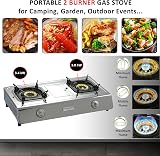 NJ The Right Choice NGB-200 Portable 2 Burner LPG Gas Stove 24 500 BTU view 3