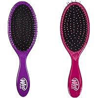 Wet Brush 2 Piece Original Detangler Hair Brush, Pink And Purple, 0.4 lb