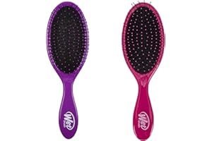Wet Brush 2 Piece Original Detangler Hair Brush, Pink And Purple, 0.4 lb