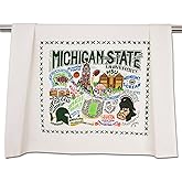 Catstudio Dish Towel, Michigan State University Spartans Hand Towel - Collegiate Kitchen Towels for Michigan State Fans for Students, Graduation, Parents and Alums