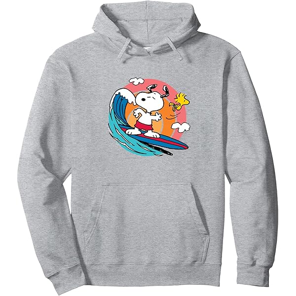 Sweatshirt Noël Snoopy & Woodstock – Licence Officielle Peanuts, Coupe Classique, 241 G
