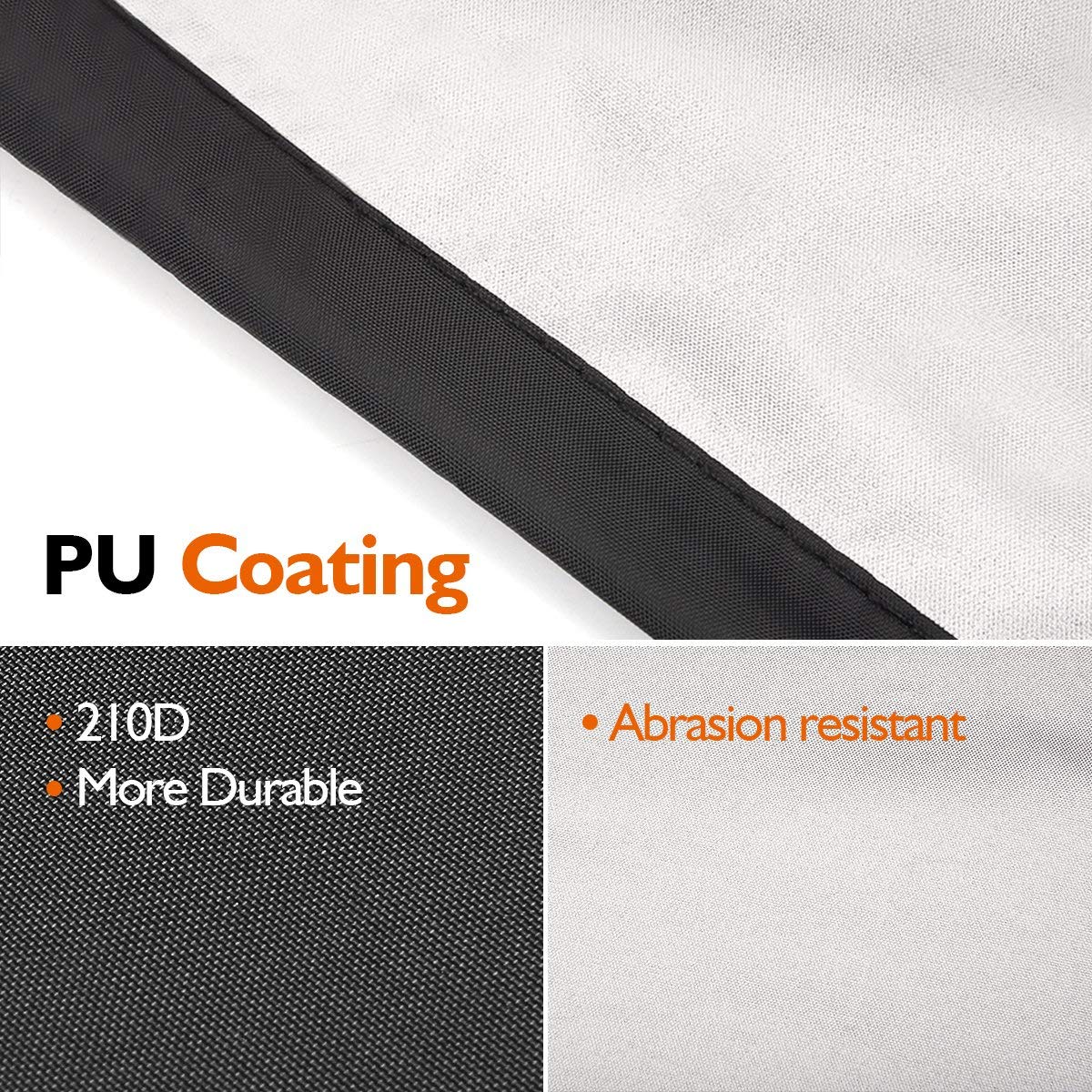 Pathonor Grillabdeckung 58 inch Grill Abdeckhaube Wasserdicht BBQ Cover 145 * 61 * 117cm Schutzhuelle Haube Grill Abdeckplane für Brinkmann, Char Broil, Holland and Jenn Air