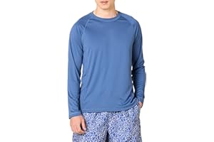 �鶹�� Essentials Men's Long-Sleeve Quick-Dry UPF 50 Swim Tee