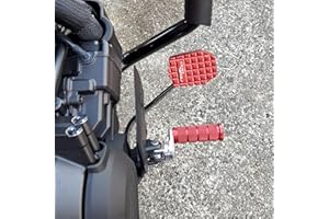 Midimttop Foot Brake Pedal Lever Extension Enlarge Peg Extender Plate fit for Ho&n&da Rebel CMX 1100 CMX1100/DCT CMX1100A Accessories 2021 2022 2023 2024 2025 (Red with Logo)