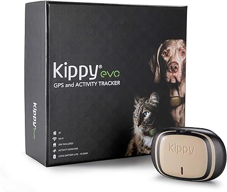Kippy Evo Le Nouveau Gps And Activité Pour Chiens Et Chats 38 Gr Waterproof Durée 10 Jours Brown Wood