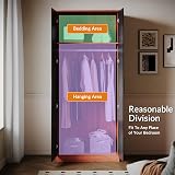 ELEGANT Soft Close 2 Door Wardrobe with Mirrored High Gloss Black Walnut view 2