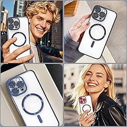 IAIYOXI Magnetic Clear Case for iPhone 16 Pro Max