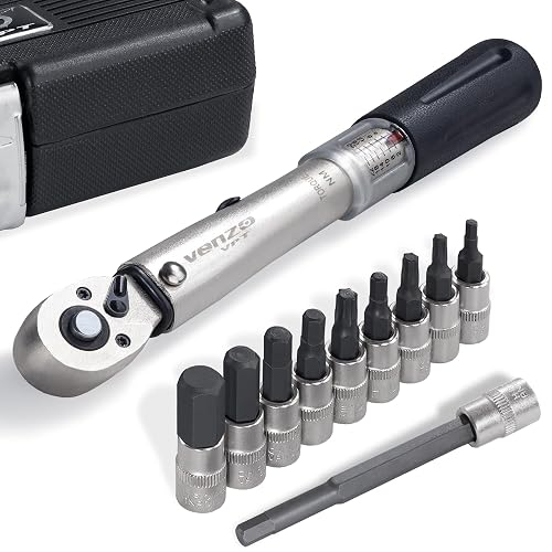 Venzo Bicycle Bike 1/4 Inch Driver - Torque Wrench Allen Key Tools ...