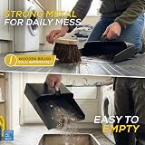 TDBS The Dustpan and Brush Store Traditional Large Metal Dustpan 12 Inch Wide view 2