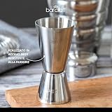 BarCraft Cocktail Jigger Dual Spirit Measure Cup Stainless Steel 25ml 50ml view 3